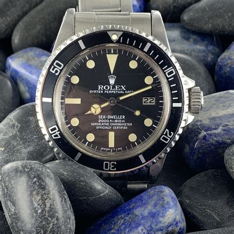 sold rolex  sea dweller thin case  million serial james dowling