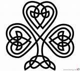 Celtic Shamrock Knot Pattern Printable Irish Clipart Coloring Pags Pinclipart Pages Clip Print Kids Getdrawings sketch template