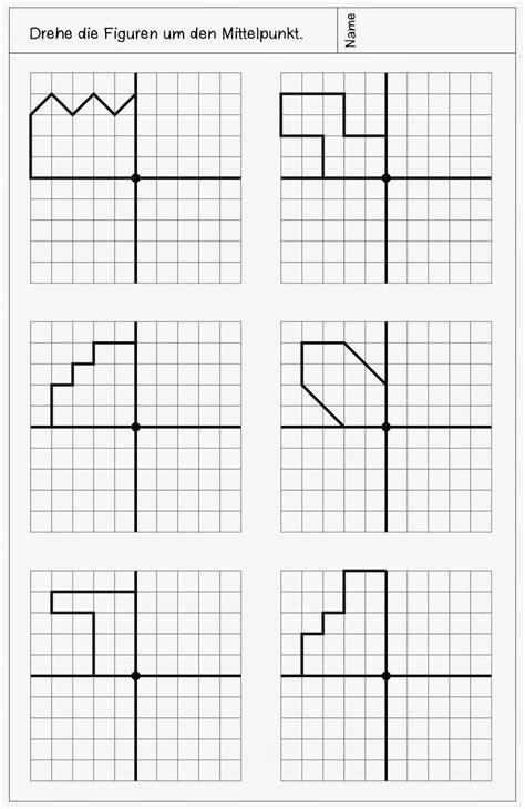 neue arbeitsblaetter zur drehsymmetrie arbeitsblaetter