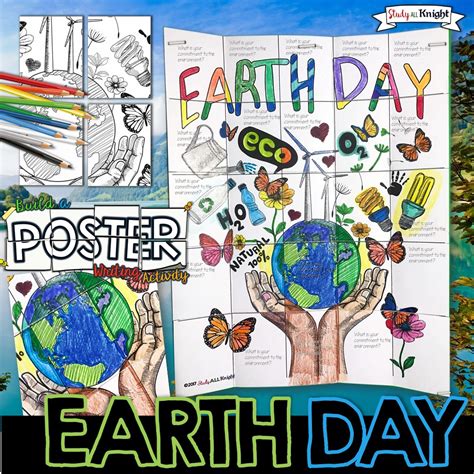earth day collaborative poster writing activity group project