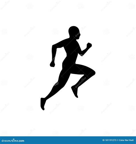 running man icon vector simple isolated illustration signage template design trendy stock vector