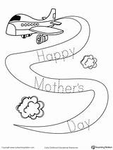 Mother Happy Trace Mothers Worksheet Worksheets Sign Preschool Coloring Myteachingstation Printable Cards Mommy Kindergarten Airplane Words Drawing Paint Pages Crafts sketch template