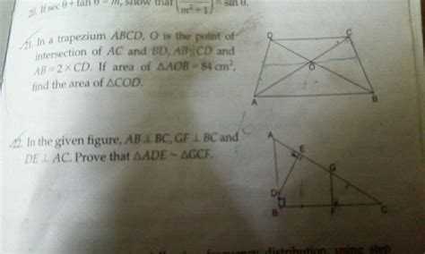 In The Given Fig Ab Perpendicular Bc Gf Perpendicular Bc