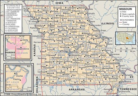 historical facts  missouri counties guide