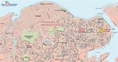Mapa De Calle De La Habana Cuba Mapa De Calle De La
