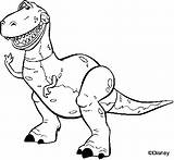 Rex Tyrannosaurus Terror Toystory Dinosaurios Woody Dinosaurio Leerlo sketch template