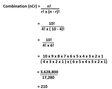 calculate combination