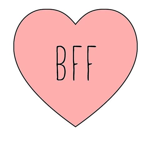 I Love My Bff Best Friend Heart Poster By Thepinecones