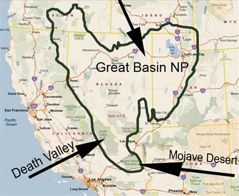 usa great basin mapgreat basin national park