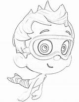 Guppies Bubble Nonny Coloring Pages Sketch Sun Template sketch template