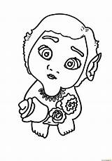 Moana Baby Coloring Pages Flowers Color Drawing Printable Getcolorings Print Kids Online Getdrawings Coloringpagesonly sketch template