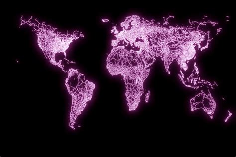 maps show  worlds infrastructure    light