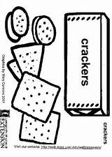 Crackers Coloriage sketch template