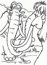 Ice Age Coloring Pages Manny House Color Mammoth Popular Colouring Woolly Template Coloringhome sketch template