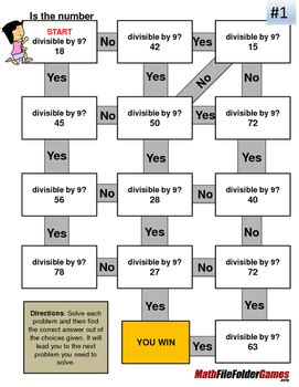 fun division worksheet divisibility maze divisible   tpt