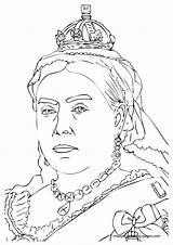 Coloring Pages Queen Royal Victoria Family Colouring British Victorian People Kids Sheets Line Print Printable Choose Board History sketch template