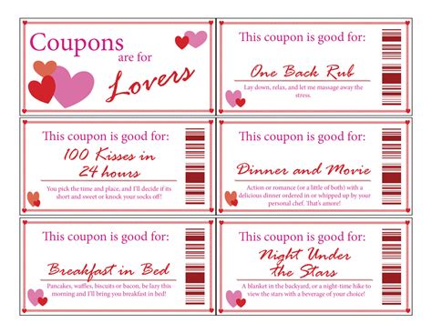 love coupon bookprintabledigitalstocking