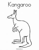Coloring Kangaroo Pages Color Colouring Animal Printable Kangaroos Clipart Print Kids Letter Clip Easy Books Kangroo Noodle Twisty Starts Zoo sketch template