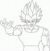 Majin Coloring Pages Vegeta Buu Clipart Library Dbz Template Comments sketch template