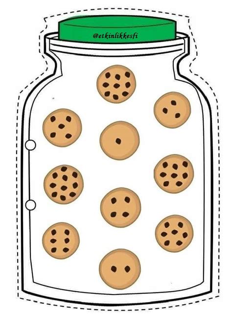 printable cookie jar number matching