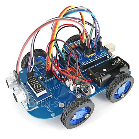 gear motor wd bluetooth controlled smart robot car kit