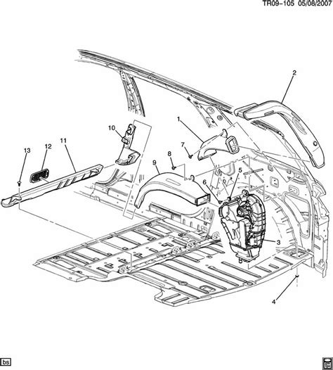 chevrolet traverse air distribution systemrear ducts