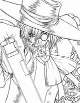 Alucard Hellsing Line Coloring Lineart Pages Deviantart Wip Template sketch template