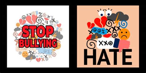 Pictures Of Stop Bullying Signs Illustrations Royalty Free Vector