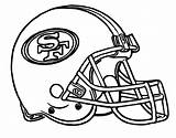 49ers Coloring Pages San Francisco Print Printable Helmet Getcolorings Color Football sketch template