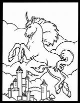 Coloring Unicorn Castle Dover Pages Unicorns Horse Kids Publications Welcome Colouring Glass Magical Sheets Book Stained Horses Dragon Adult Choose sketch template