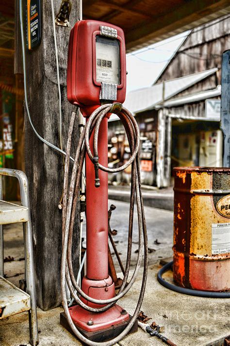 vintage gas station air pump  photograph  paul ward pixels