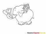 Elefant Reiten Titel Malvorlage sketch template
