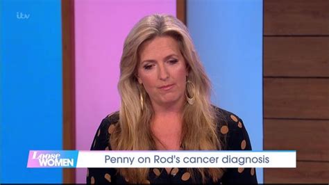 penny lancaster breaks down in tears giving update on rod