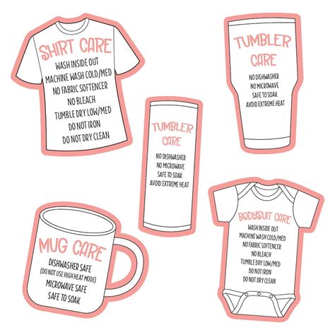 printable tumbler care instructions printable form templates