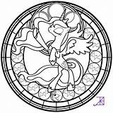 Coloring Pages Luna Pony Little Mlp Princess Custom Glass Stained Colouring Mandala Geeksvgs Printable Getcolorings Color Print Equestria Birthday Cutie sketch template