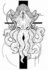 Lovecraft Designlooter Occult sketch template