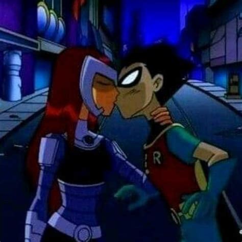 pin on teen titans robin and starfire