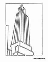 Buildings Building Tall Coloring Pages Colormegood sketch template