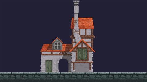 Medieval Castle And House In 2d Assets Ue Marketplace