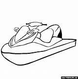 Jet Ski Drawing Jetski Clipart Coloring Pages Thecolor Boat Easy Clip Colouring Seadoo Battleship Cliparts Outline Gif Kids Submarine Speedboat sketch template