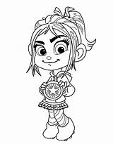 Coloring Vanellope Pages Wreck Ralph Von Drawing Getcolorings Getdrawings Color Medal Printable Colorings sketch template