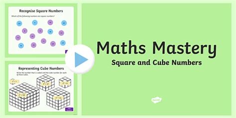 what are square and cube numbers cube numbers up to 100