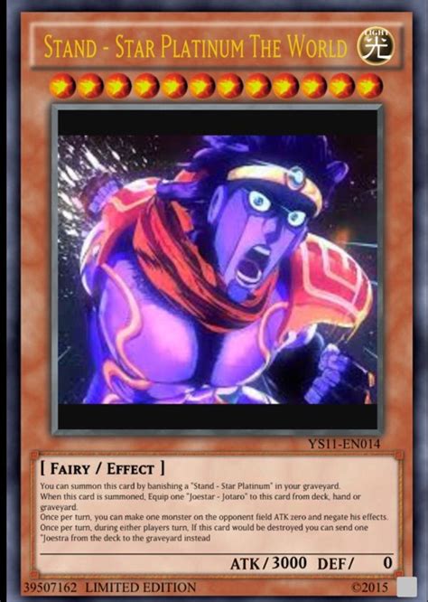 Jojo In Yugioh Must Be The Work Of An Enemy Stand