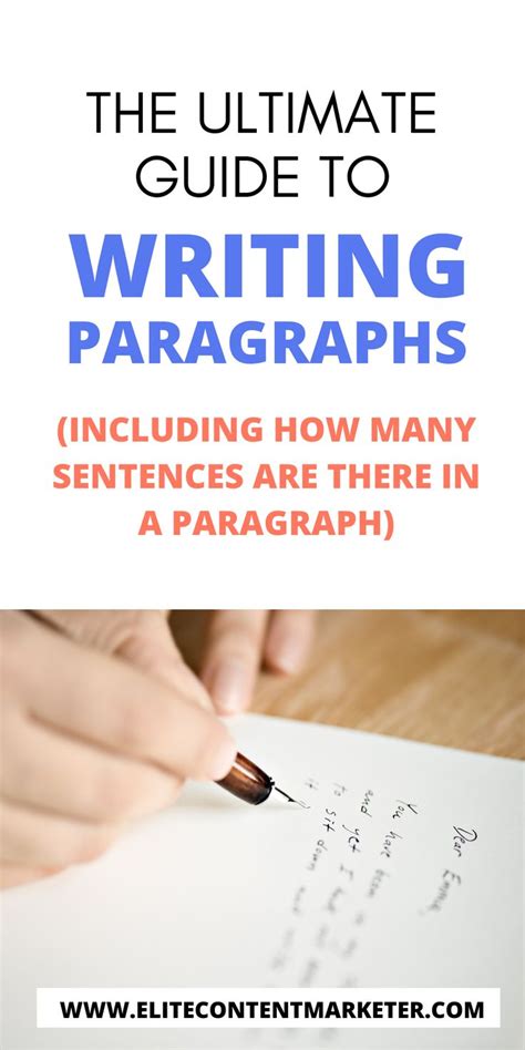 ulimate guide  writing paragraphs including   sentences