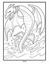 Coloring Pages Creatures Serpent Sea Make Mythical Own Mythological Getcolorings Online Crayola Dragon Getdrawings Colorings sketch template