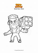 Brawl Brock Byron Darryl Supercolored Coloriages sketch template