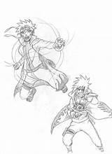 Rasengan Naruto sketch template