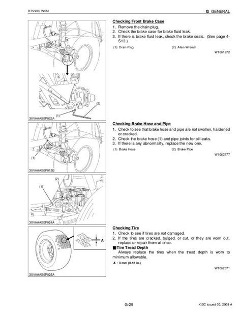 kubota rtv utility vehicle utv service repair manual