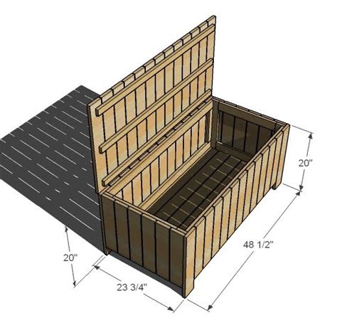 woodwork outdoor storage box plans  plans