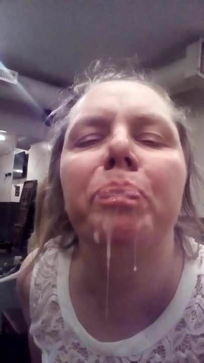 long haired slut sucks bbc and gets cum in her mouth xhamster